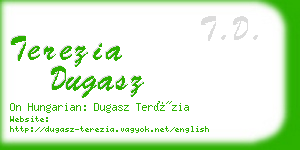 terezia dugasz business card